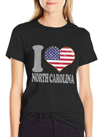 Camiseta Negra I Love North Carolina