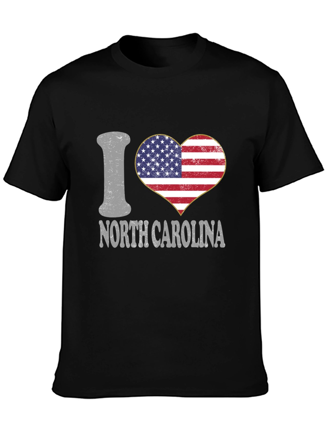 Camiseta Negra I Love North Carolina