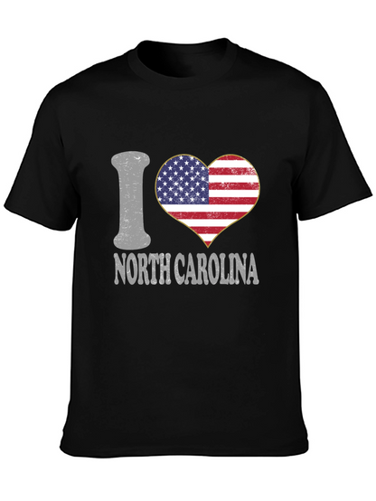 Camiseta Negra I Love North Carolina