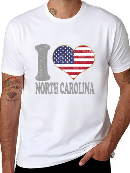 Camiseta Negra I Love North Carolina
