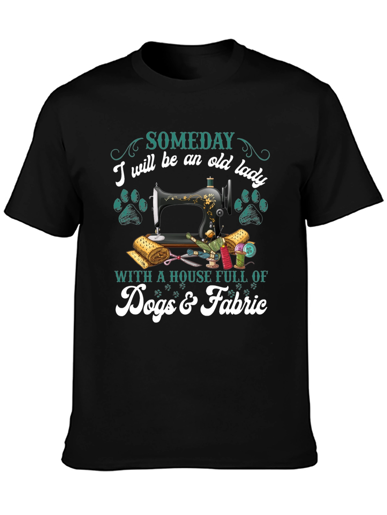 Camiseta Negra Algún Día Seré Una Anciana