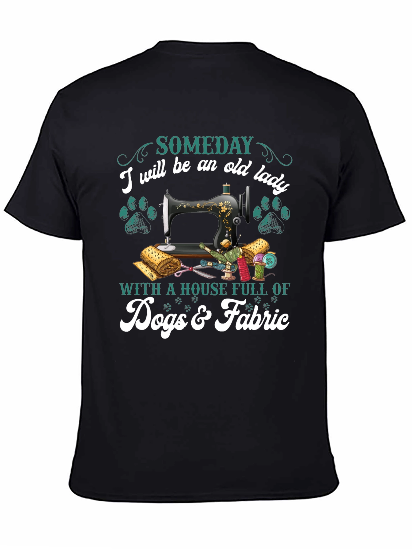Camiseta Negra Algún Día Seré Una Anciana