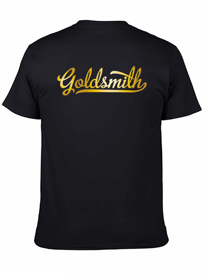 Camiseta Negra Goldsmith Dorada