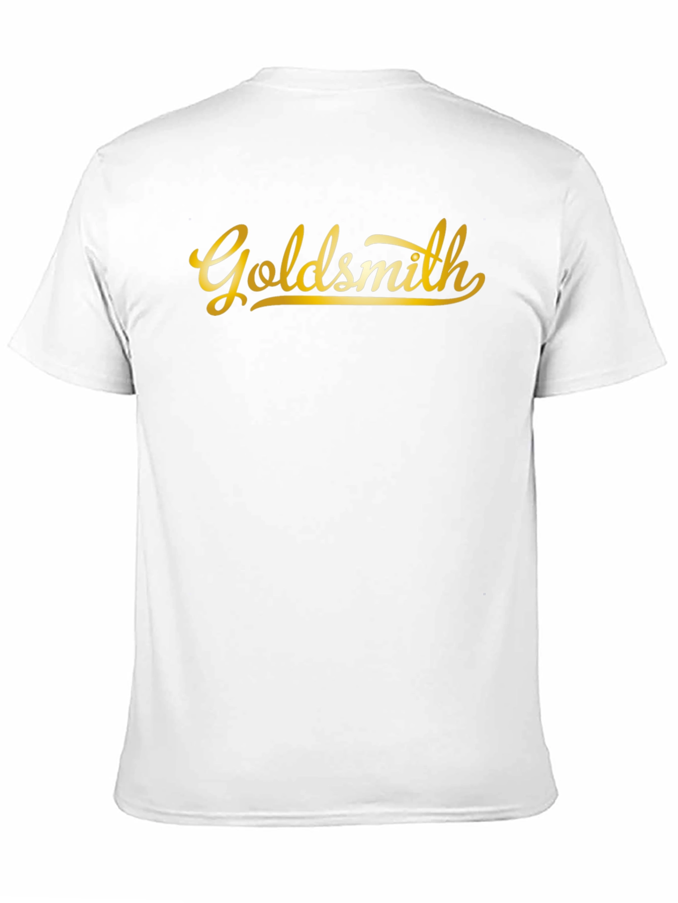 Camiseta Negra Goldsmith Dorada