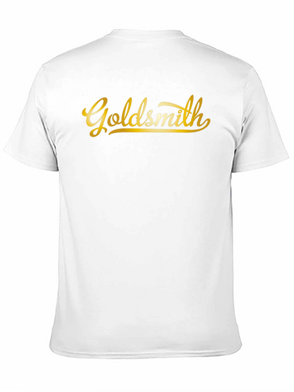 Camiseta Negra Goldsmith Dorada