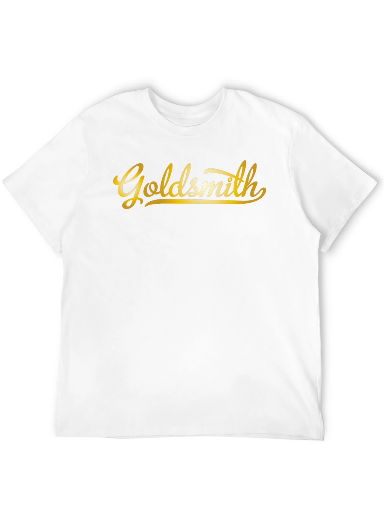 Camiseta Negra Goldsmith Dorada