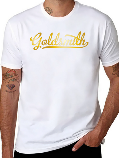 Camiseta Negra Goldsmith Dorada