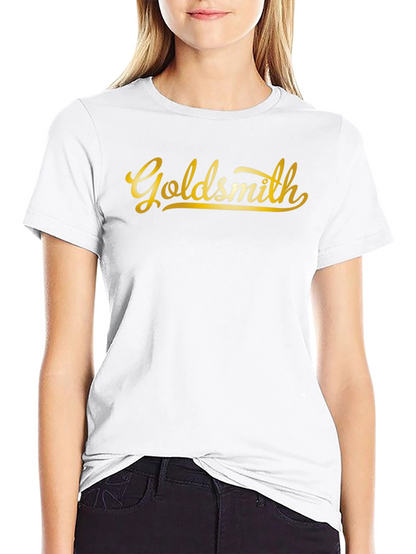 Camiseta Negra Goldsmith Dorada