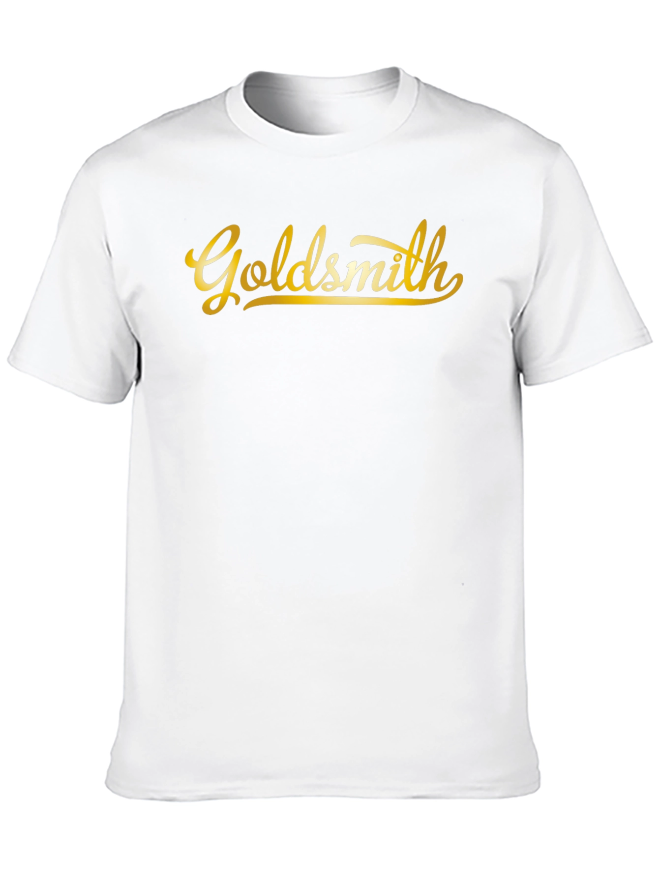 Camiseta Negra Goldsmith Dorada