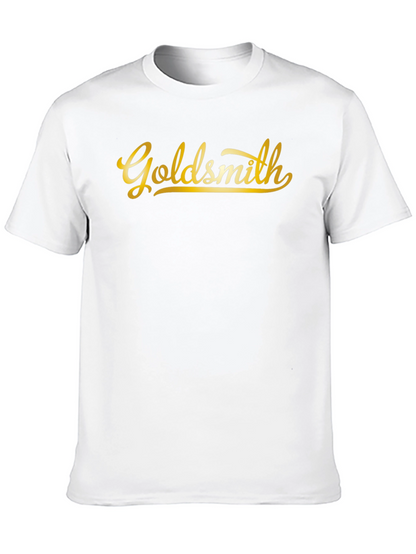 Camiseta Negra Goldsmith Dorada