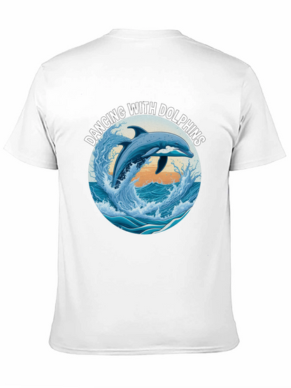 Camiseta Negra: Bailando Con Delfines