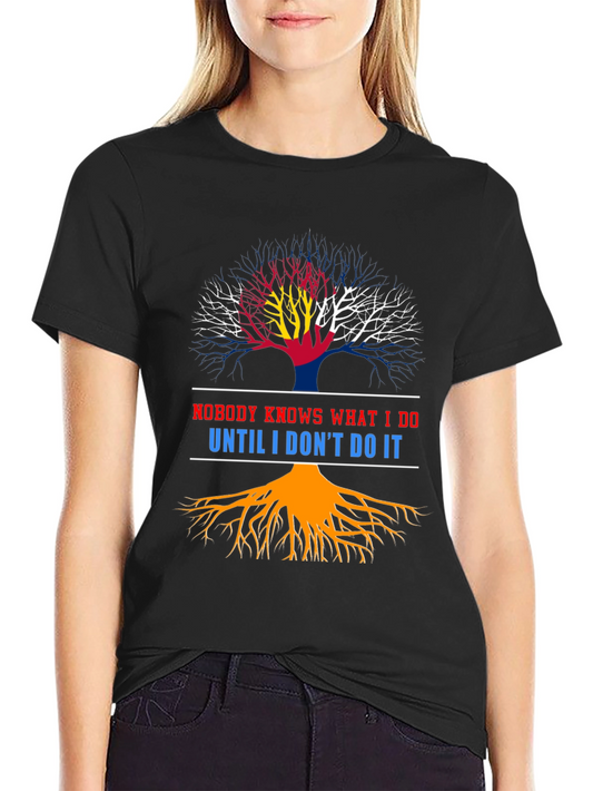 Camiseta Hombre Diseño Árbol Colorado - Nadie Sabe