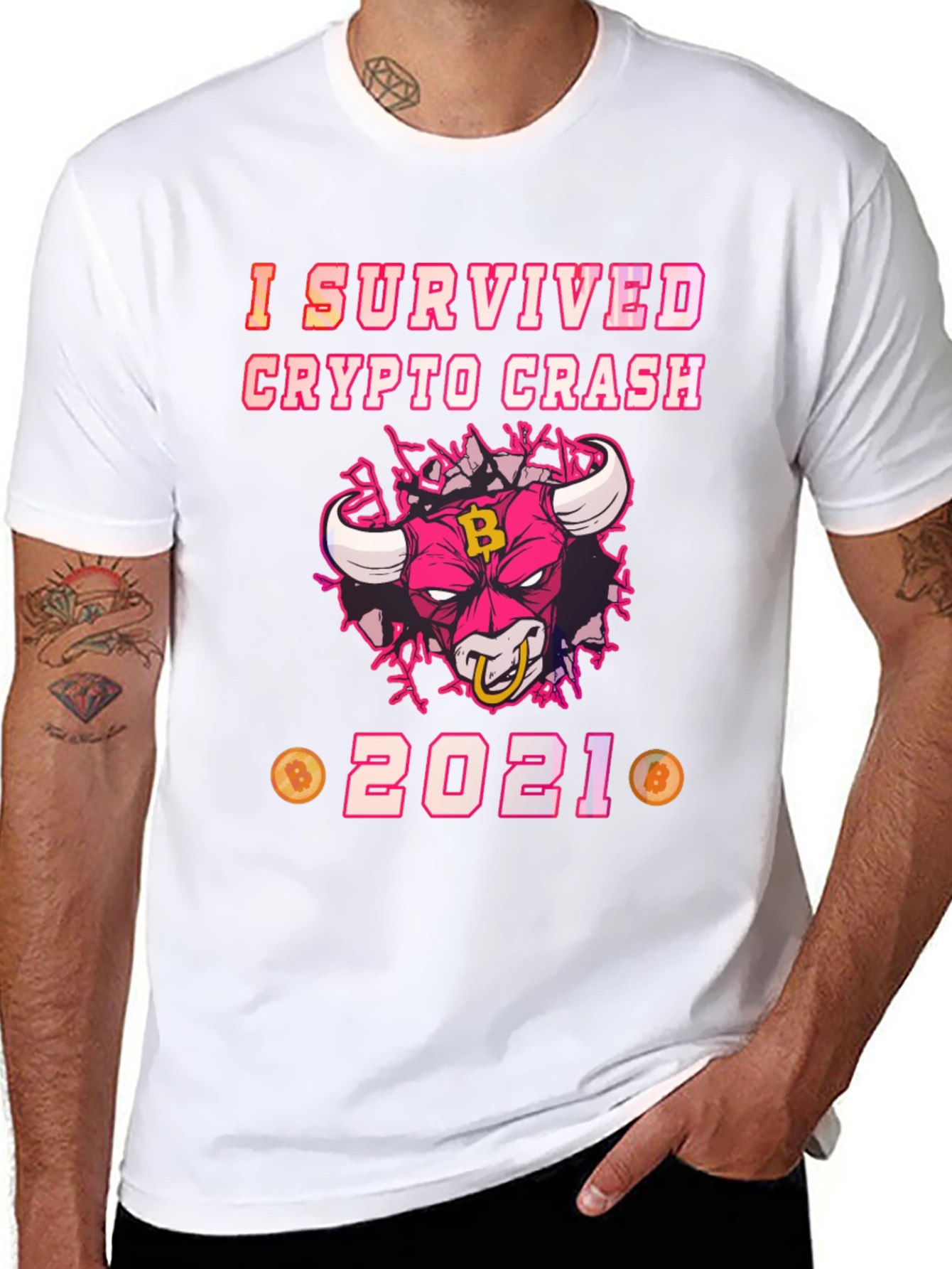 Camiseta Sobreviví al Crypto Crash 2021