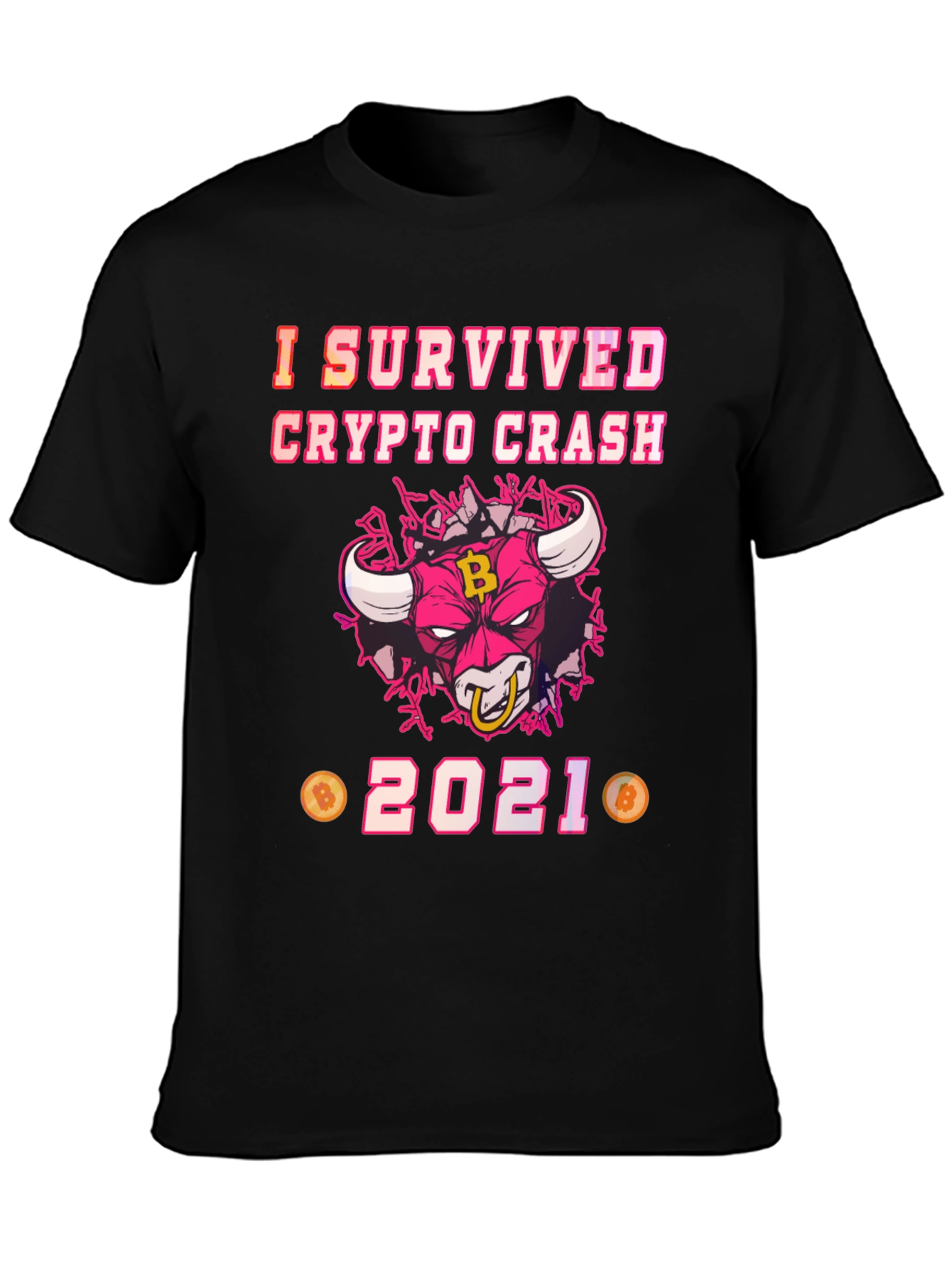 Camiseta Sobreviví al Crypto Crash 2021