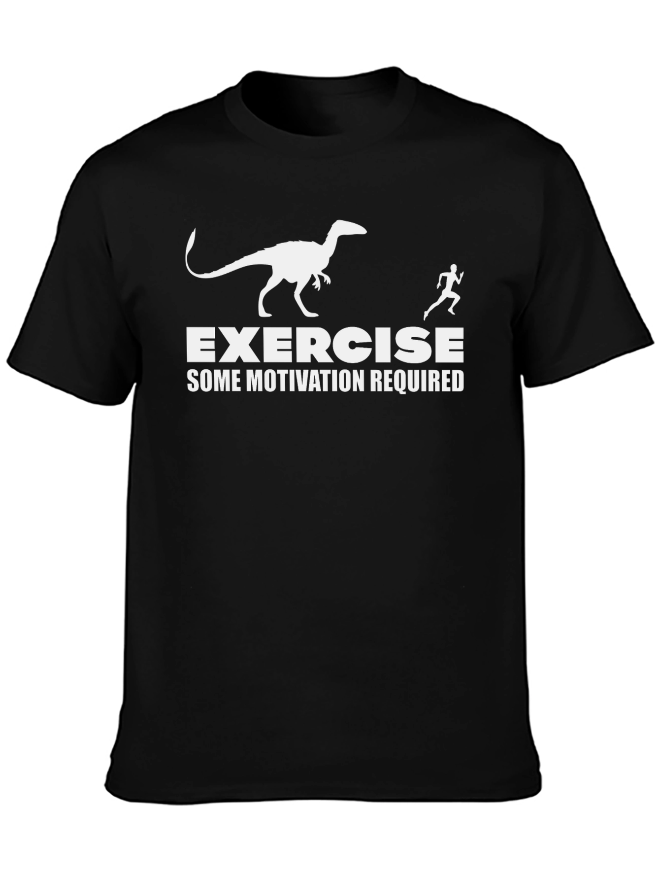 Camiseta Negra: Ejercicio - ¡Algo de Motivación Requerida!