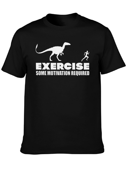 Camiseta Negra: Ejercicio - ¡Algo de Motivación Requerida!