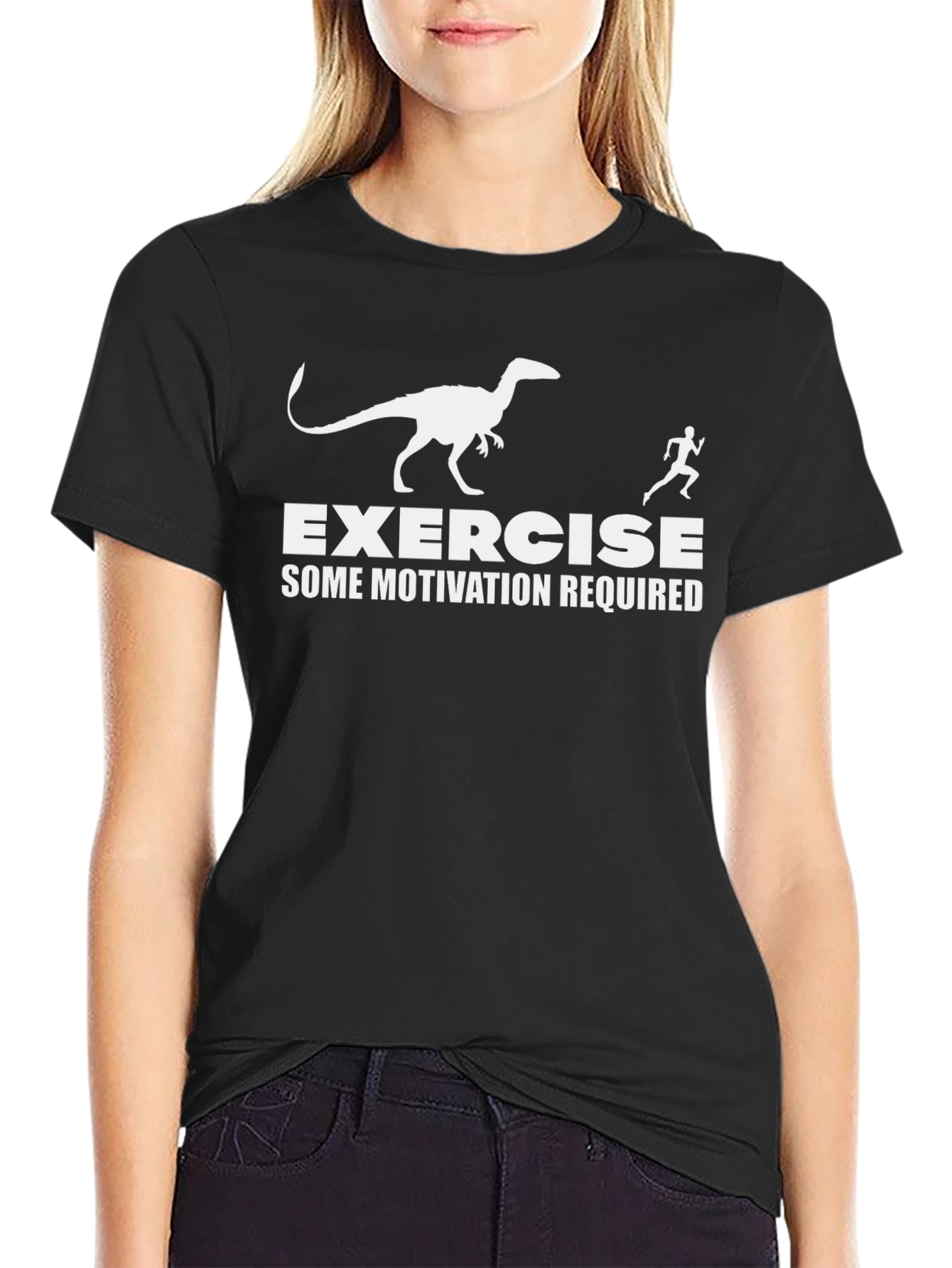Camiseta Negra: Ejercicio - ¡Algo de Motivación Requerida!