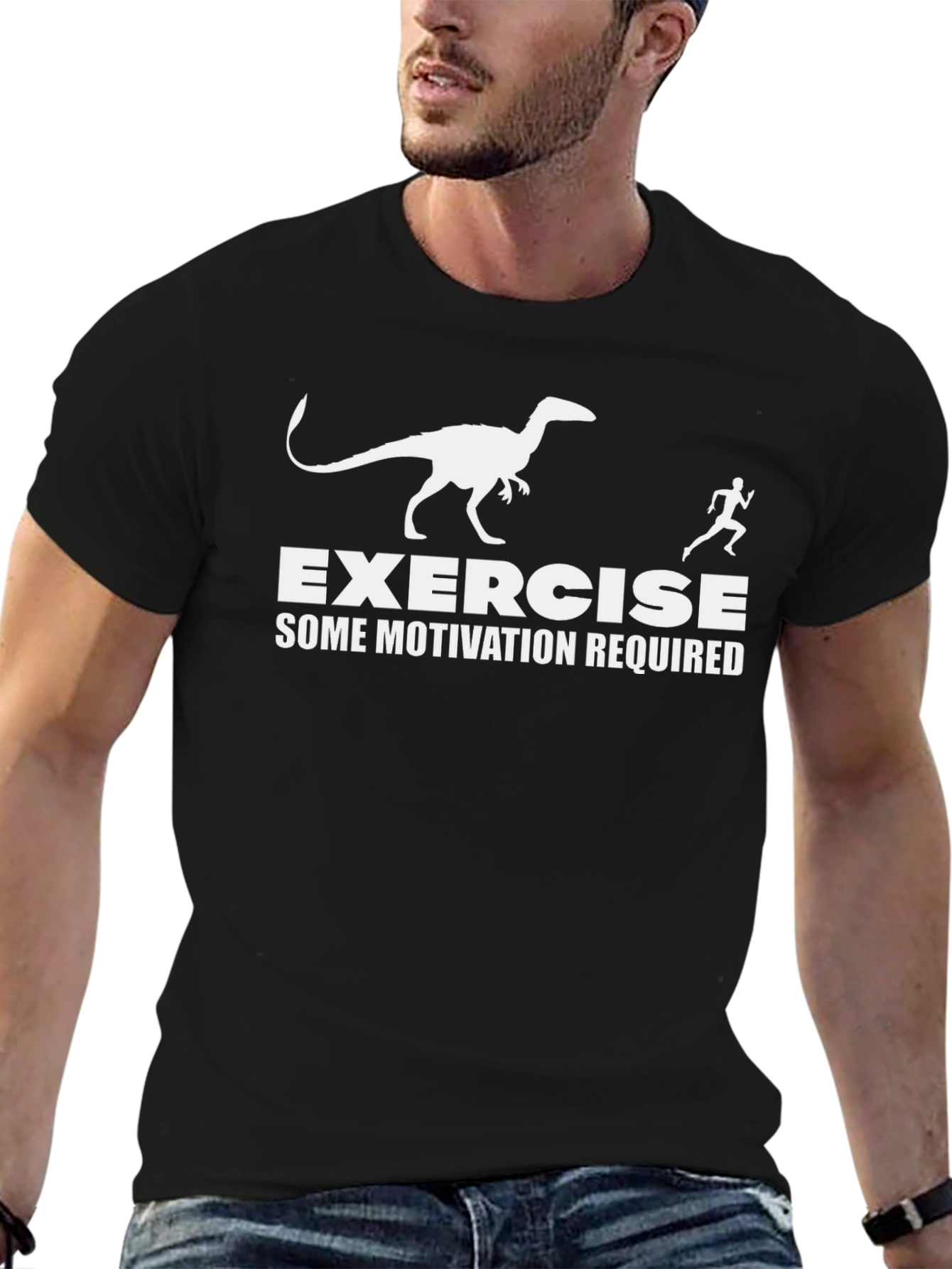 Camiseta Negra: Ejercicio - ¡Algo de Motivación Requerida!