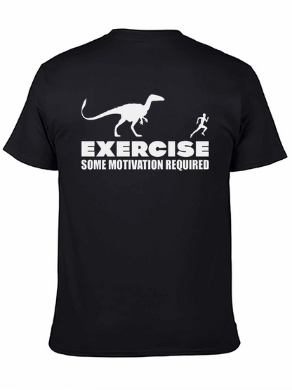 Camiseta Negra: Ejercicio - ¡Algo de Motivación Requerida!