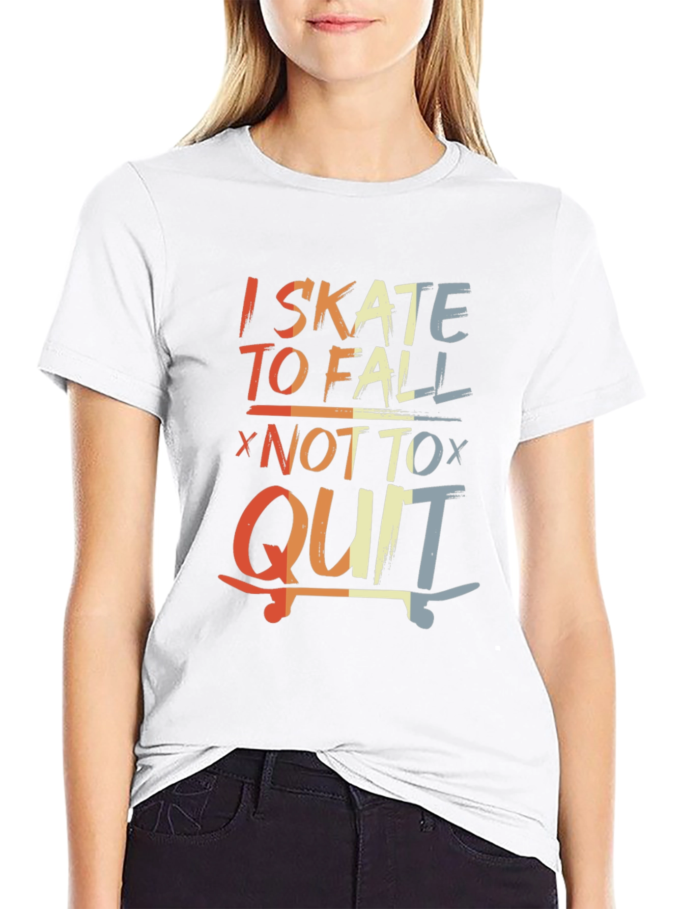 Camiseta I Skate To Fall
