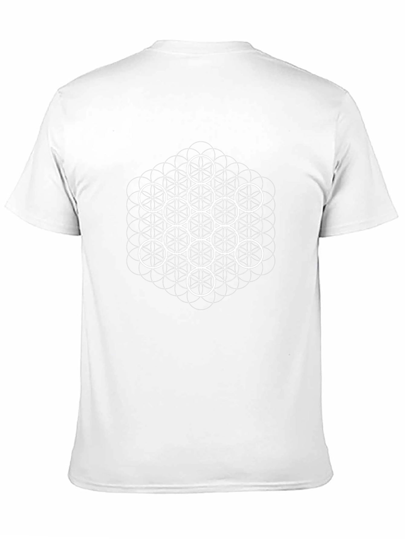 Camiseta Negra Hombre Diseño Geométrico
