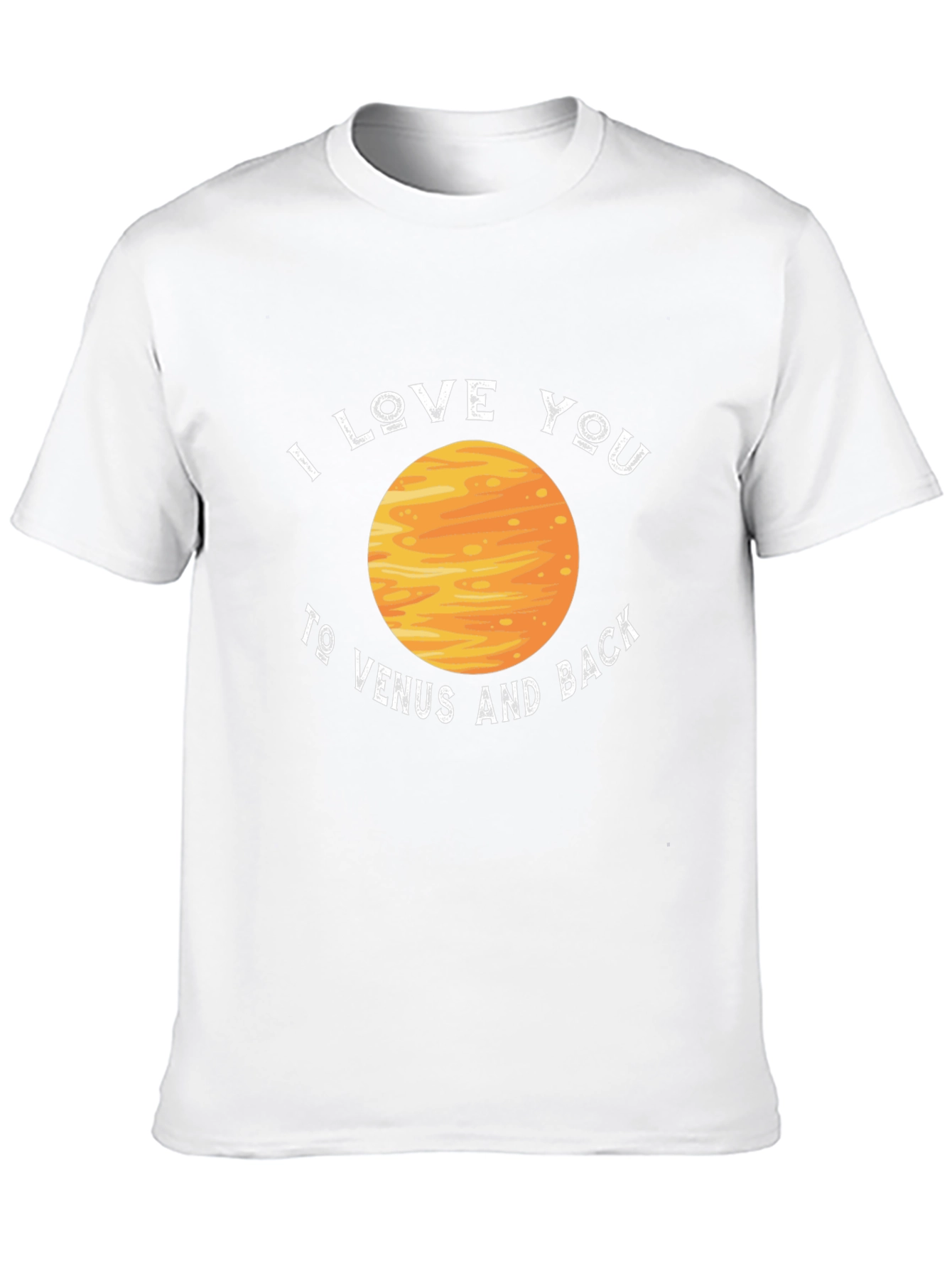 Camiseta Negra Te amo a Venus y de vuelta