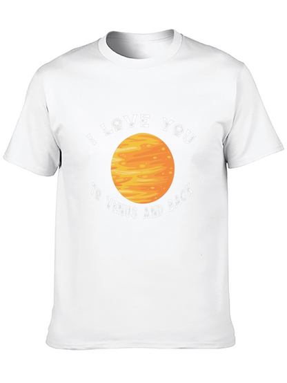 Camiseta Negra Te amo a Venus y de vuelta
