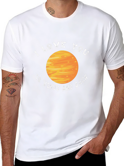 Camiseta Negra Te amo a Venus y de vuelta
