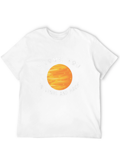 Camiseta Negra Te amo a Venus y de vuelta