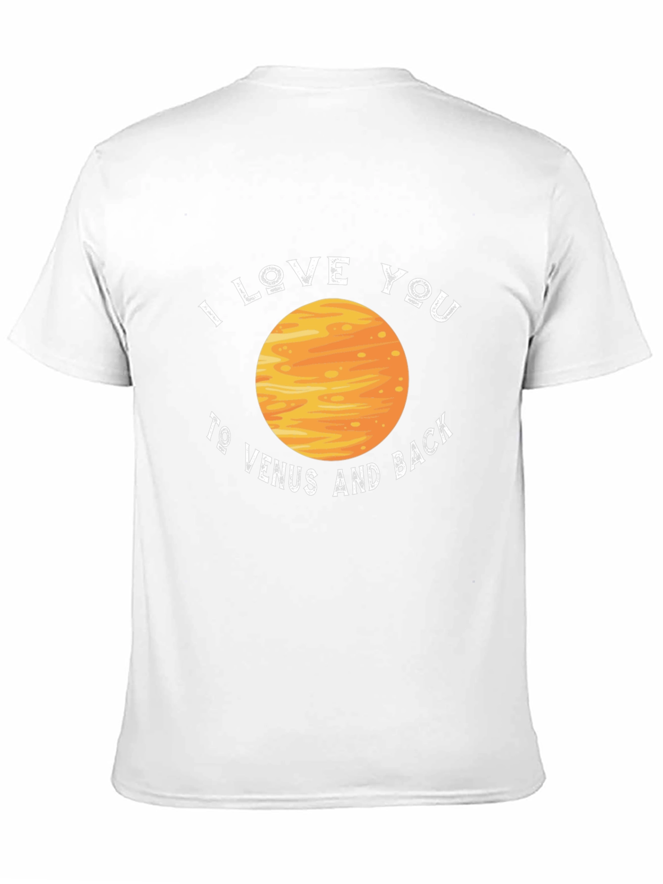 Camiseta Negra Te amo a Venus y de vuelta