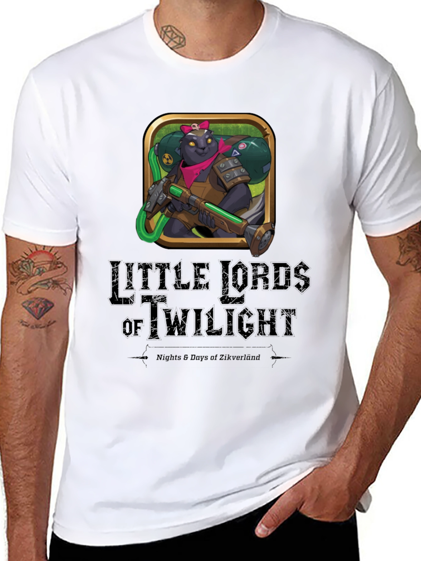 Camiseta Negra Little Lords of Twilight