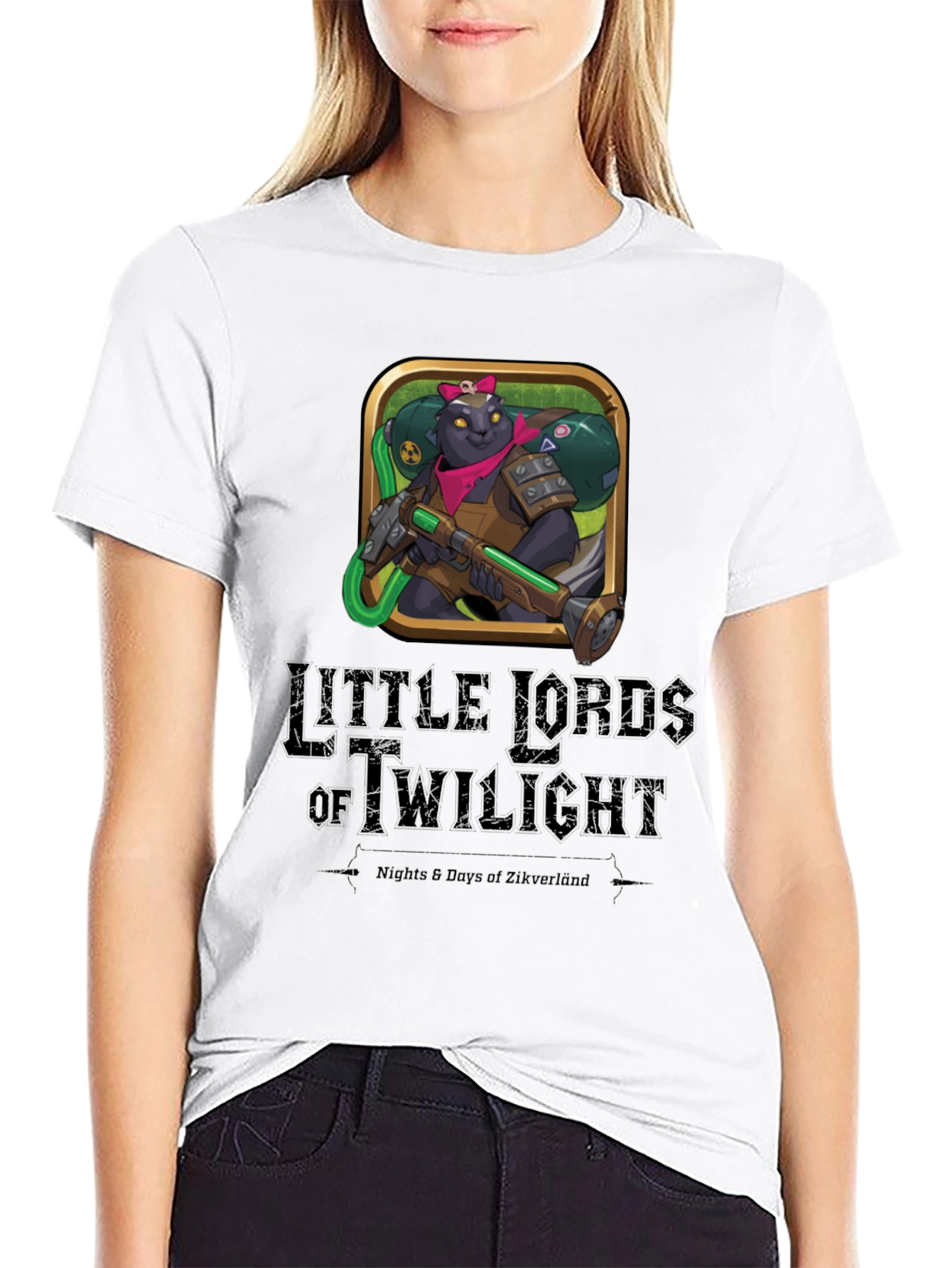 Camiseta Negra Little Lords of Twilight