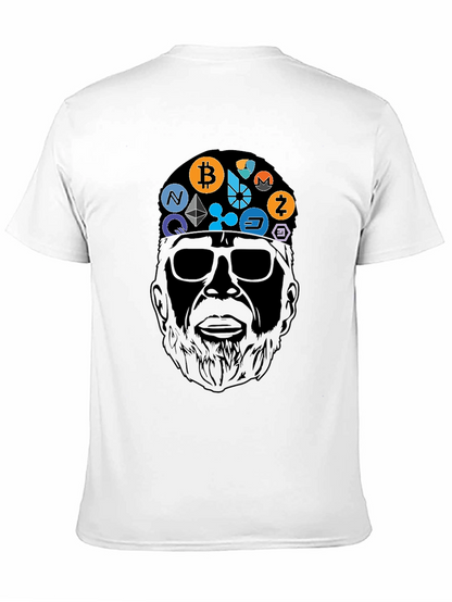 Camiseta Negra Crypto Icon Hombre Diseño Original