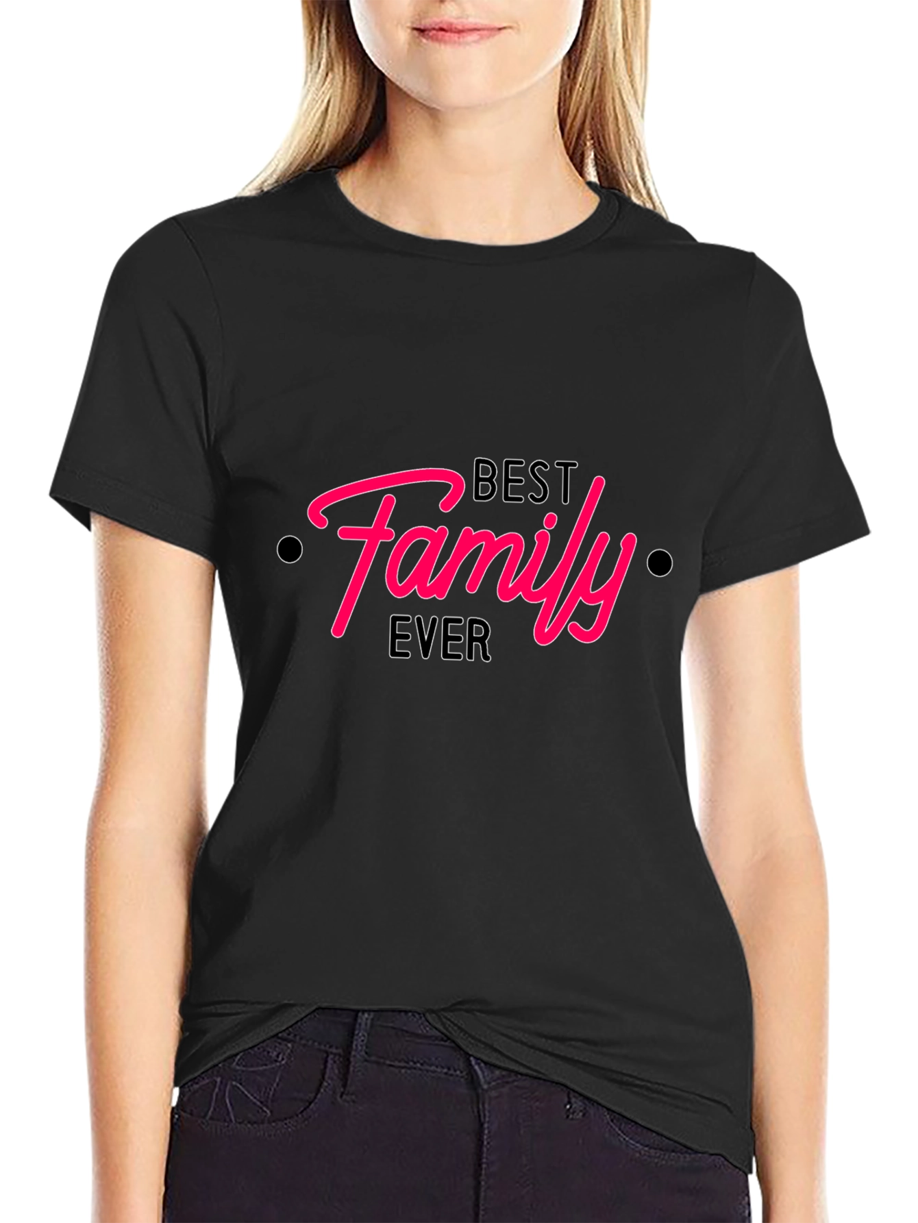 Camiseta Negra Best Family Ever