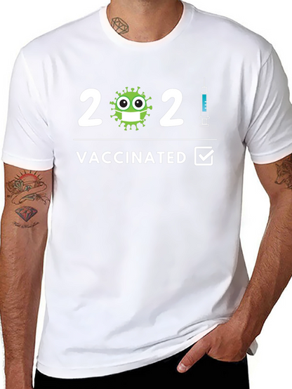 Camiseta Vacunado 2021 - Humor y Protección