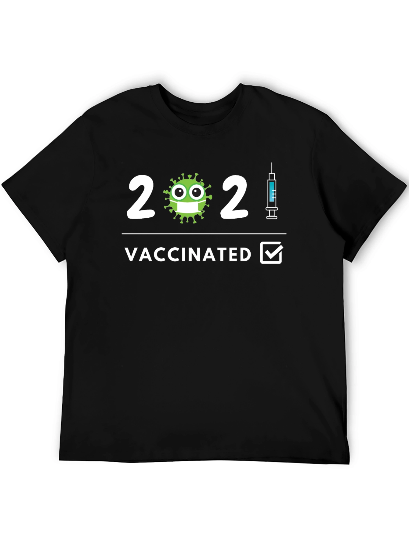Camiseta Vacunado 2021 - Humor y Protección