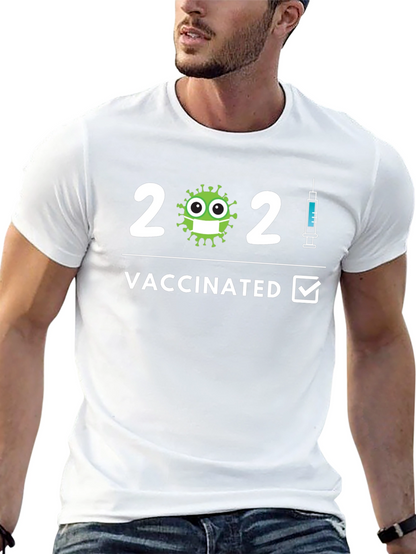 Camiseta Vacunado 2021 - Humor y Protección