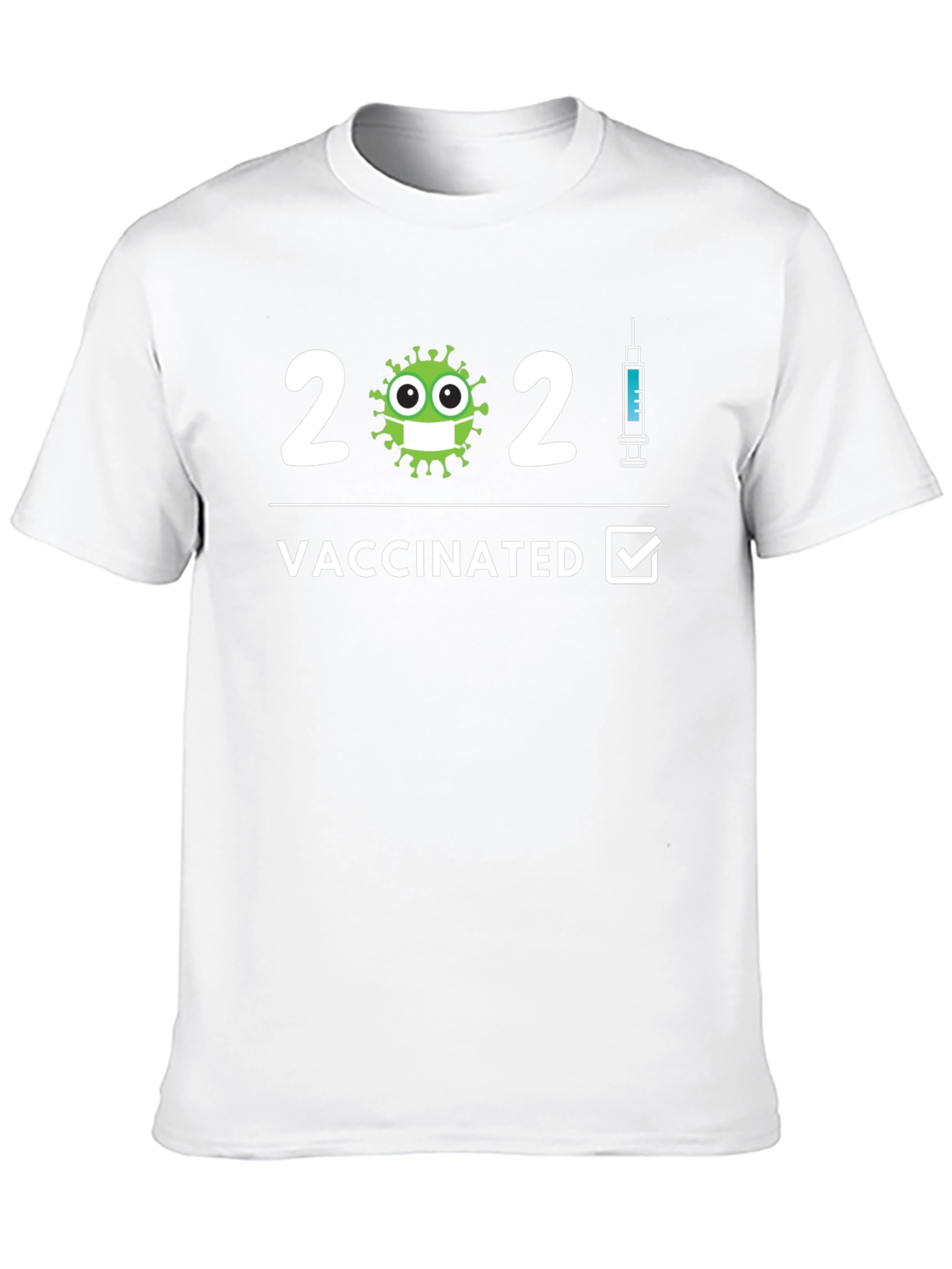 Camiseta Vacunado 2021 - Humor y Protección