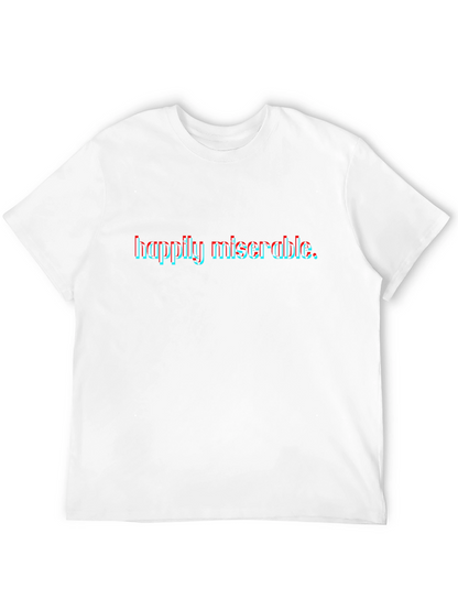 Camiseta Negra Happily Miserable