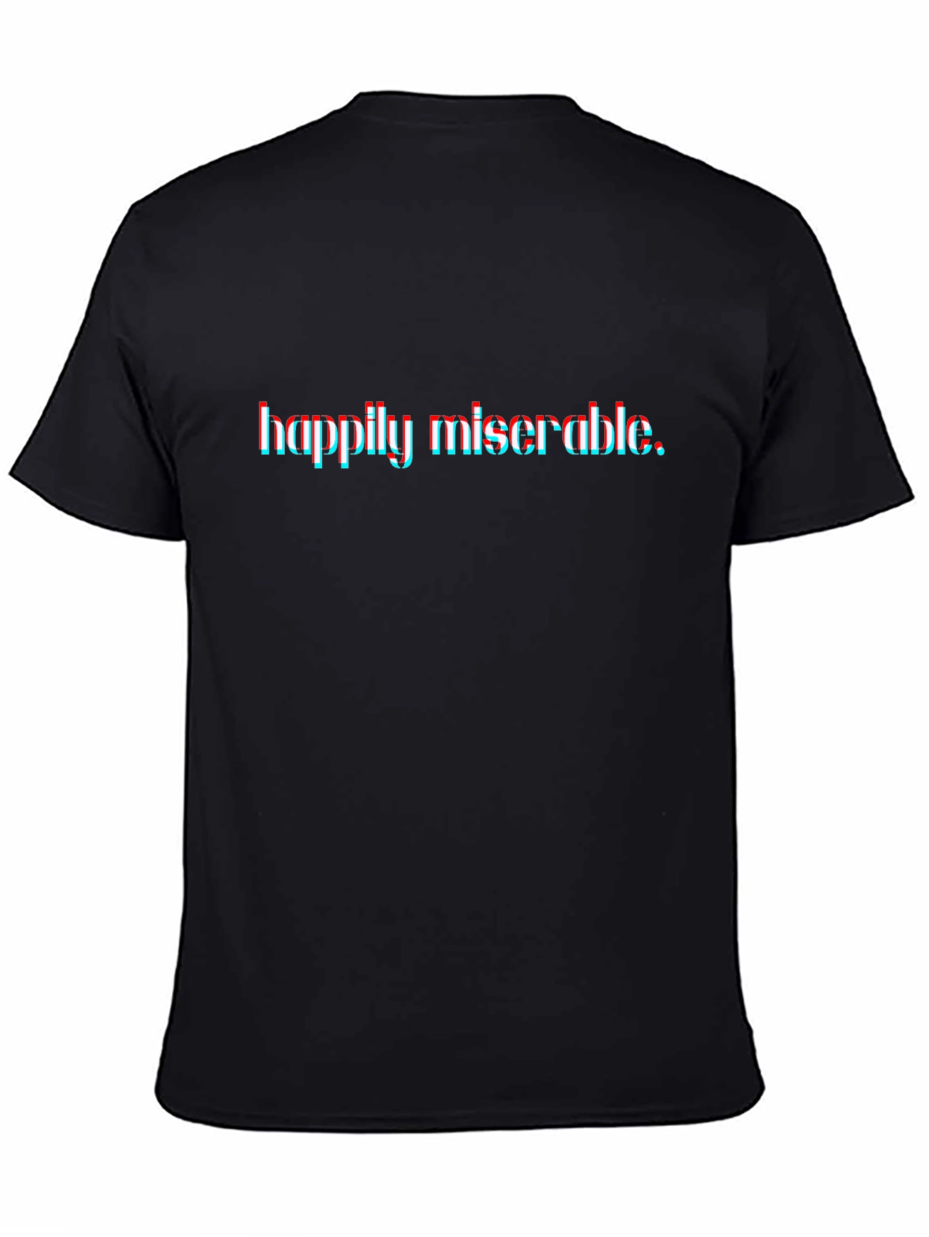 Camiseta Negra Happily Miserable