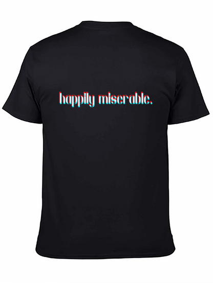 Camiseta Negra Happily Miserable