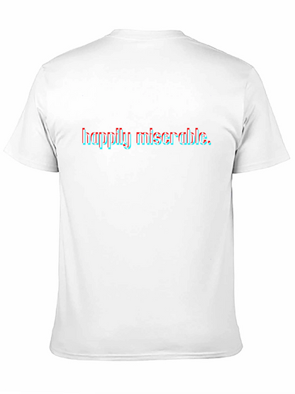 Camiseta Negra Happily Miserable