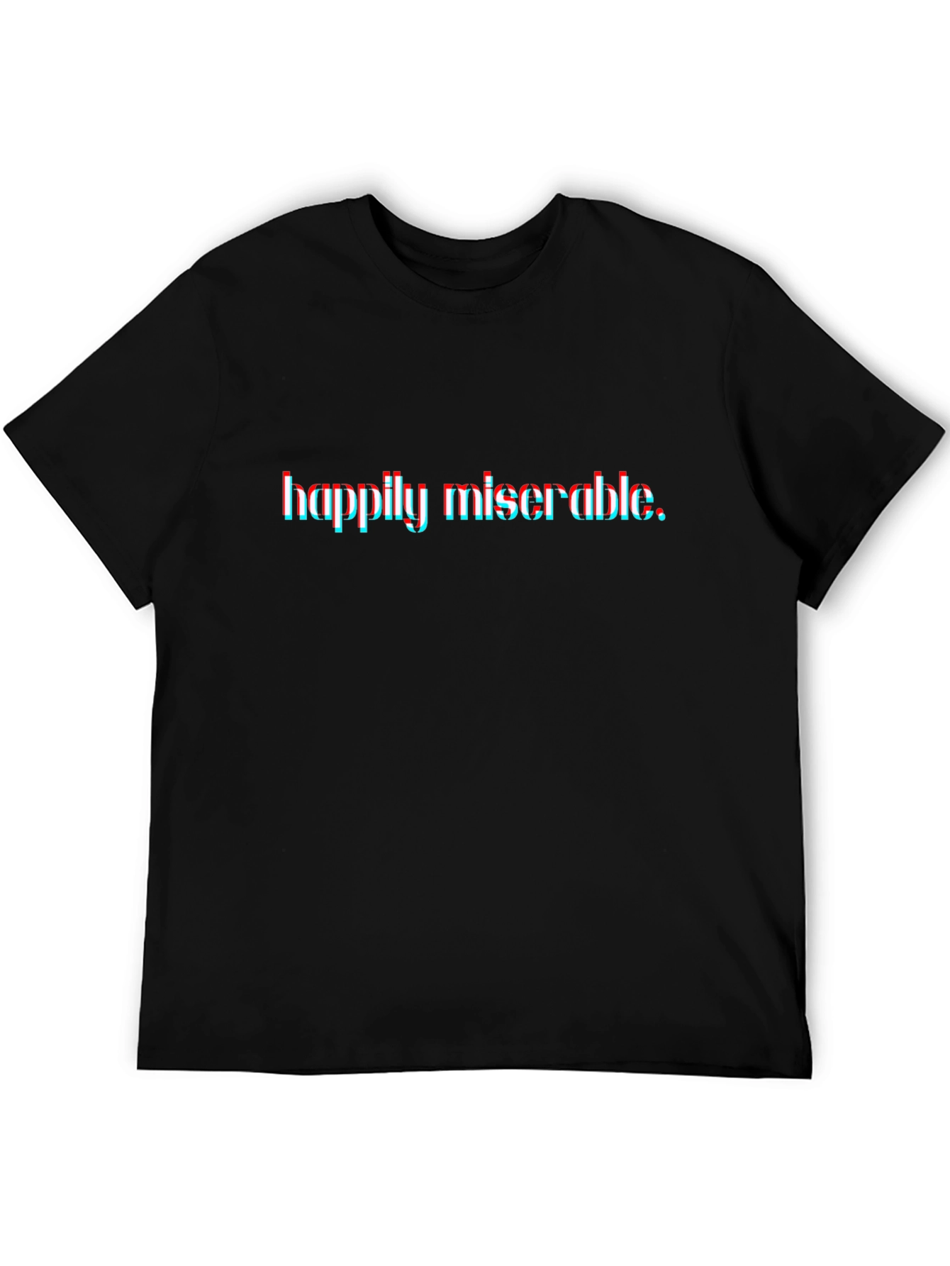 Camiseta Negra Happily Miserable