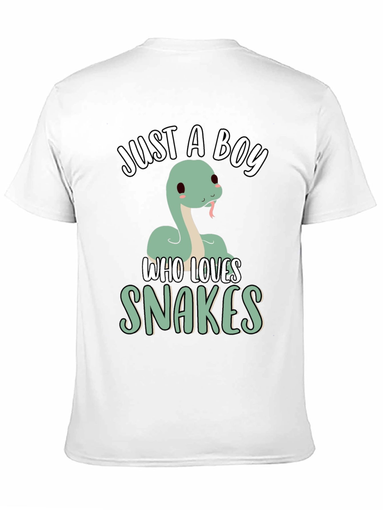 Camiseta Negra Just a Boy Who Loves Snakes