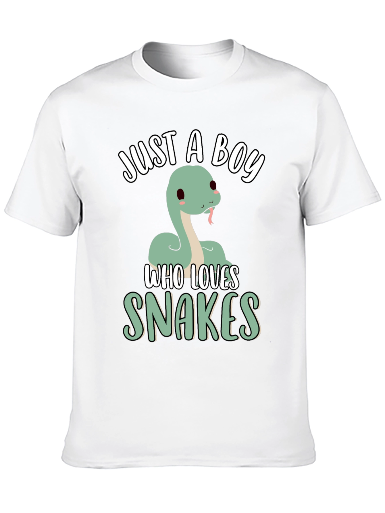 Camiseta Negra Just a Boy Who Loves Snakes
