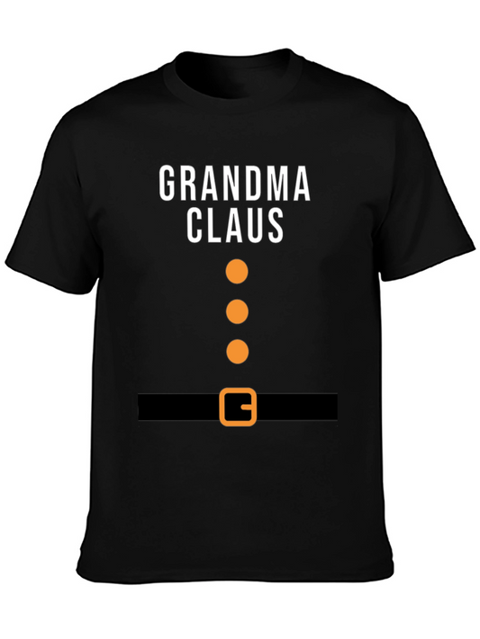 Camiseta Grandma Claus Navideña - Diseño Festivo