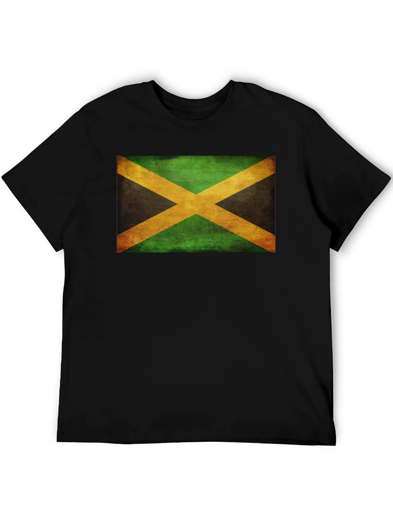 Camiseta Negra con Bandera de Jamaica