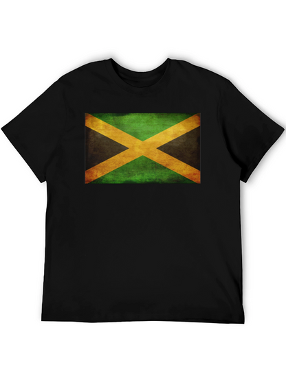 Camiseta Negra con Bandera de Jamaica