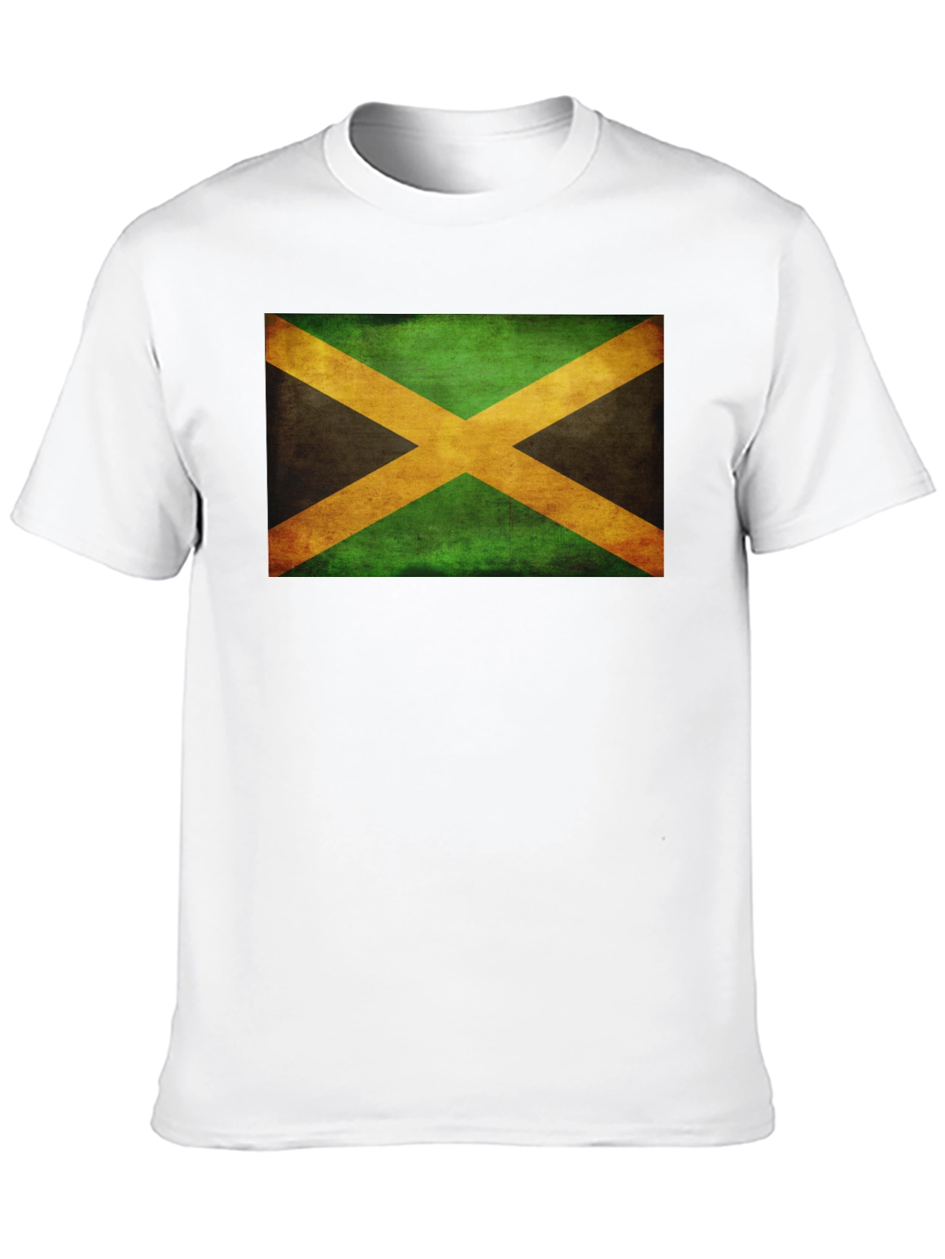 Camiseta Negra con Bandera de Jamaica