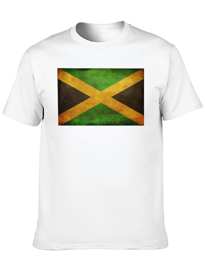 Camiseta Negra con Bandera de Jamaica